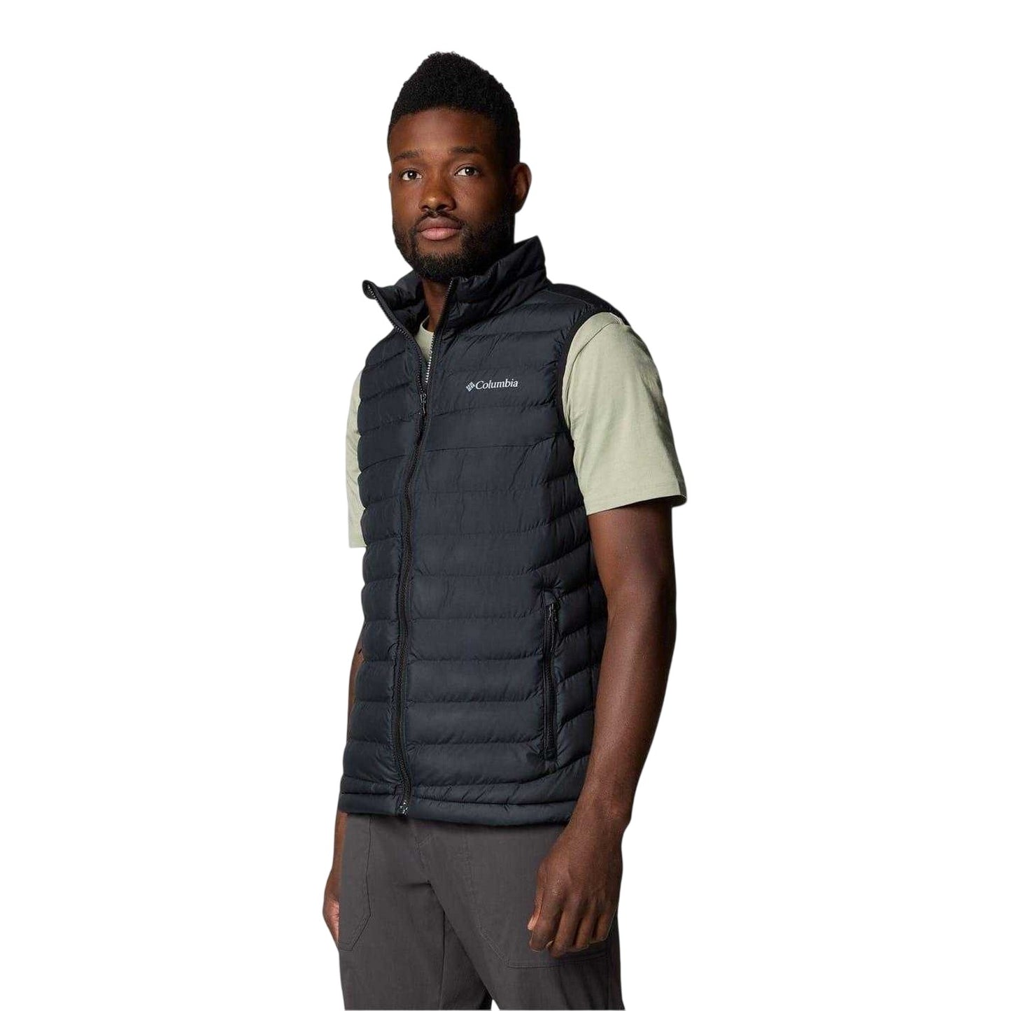Black - Lifestyle - Columbia Mens Powder Lite II Gilet