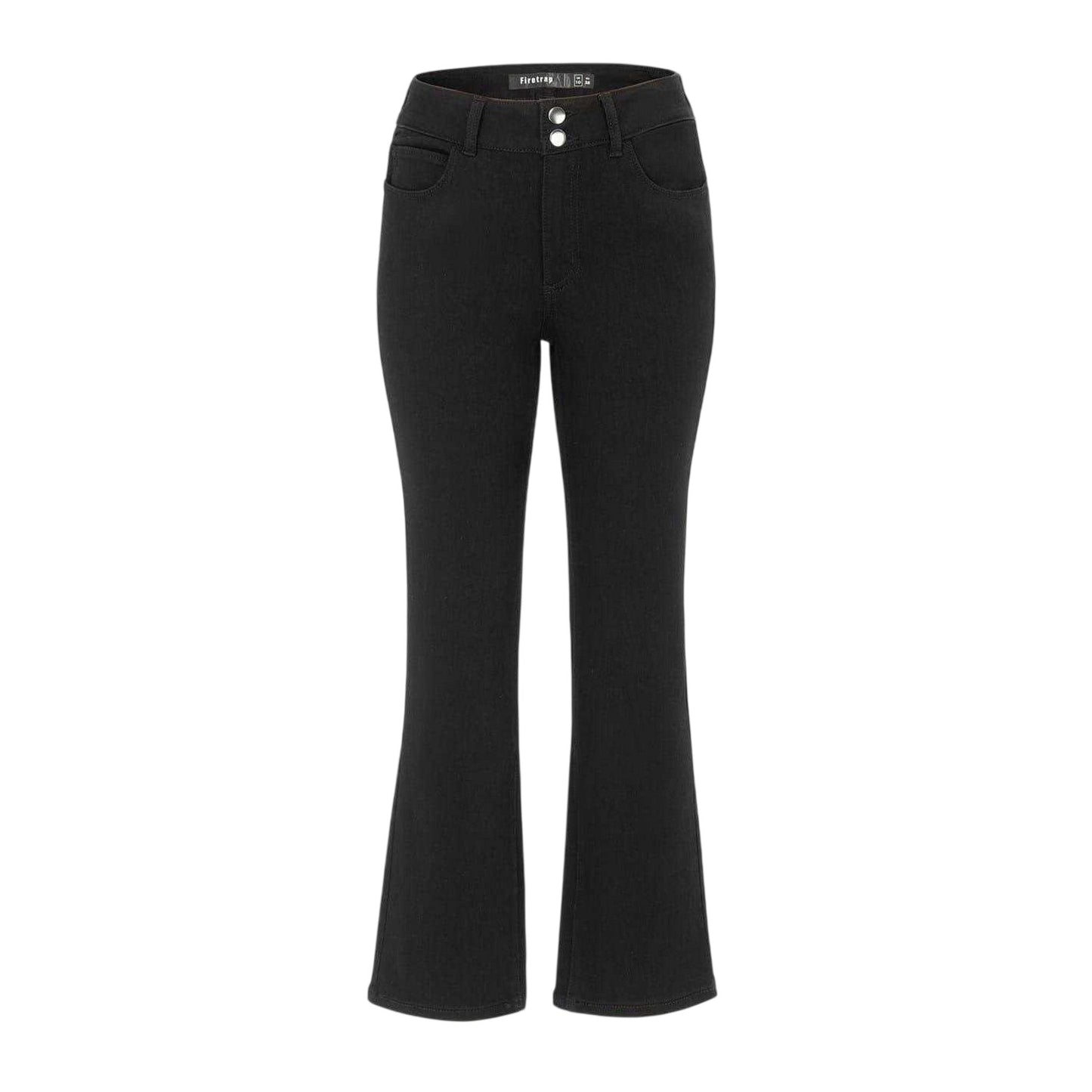 Black - Front - Firetrap Womens-Ladies Cotton Flared Jeans