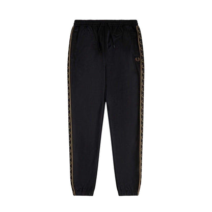 Black - Front - Fred Perry Mens Taped Jogging Bottoms