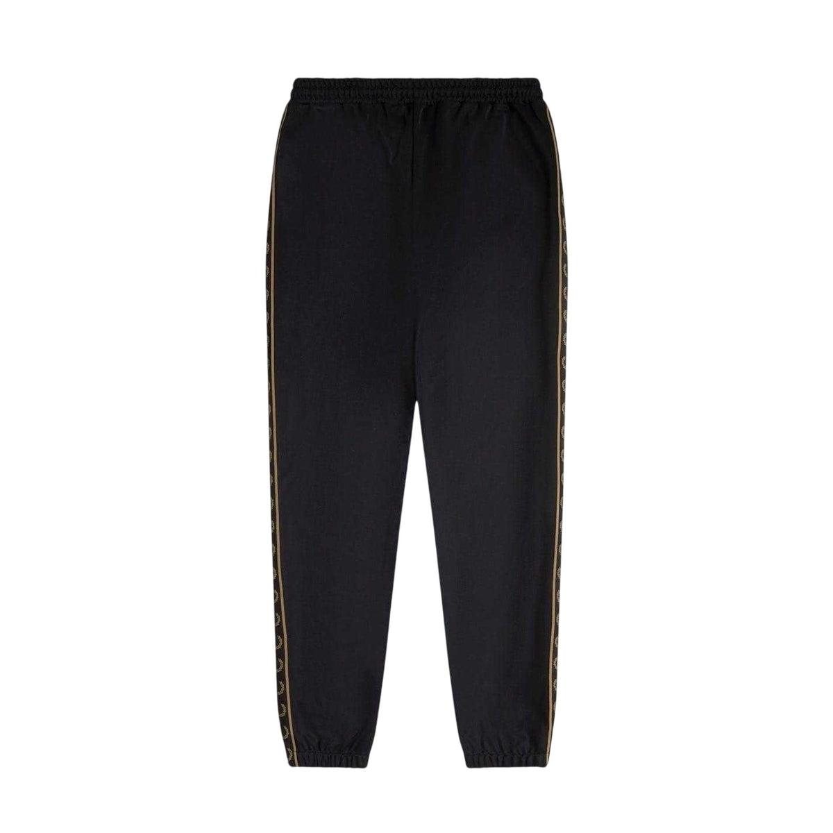 Black - Back - Fred Perry Mens Taped Jogging Bottoms