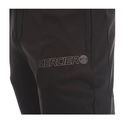 Black - Side - Mercier Mens Plain Regular Tracksuit Bottoms