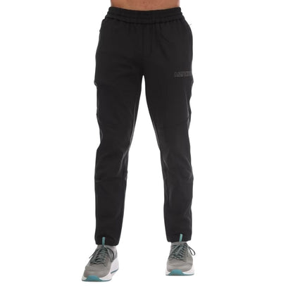 Black - Front - Mercier Mens Plain Regular Tracksuit Bottoms