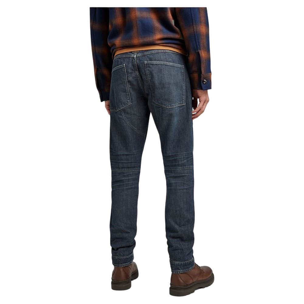 Faded Blue - Back - G-Star Mens 5620 3D Slim Jeans