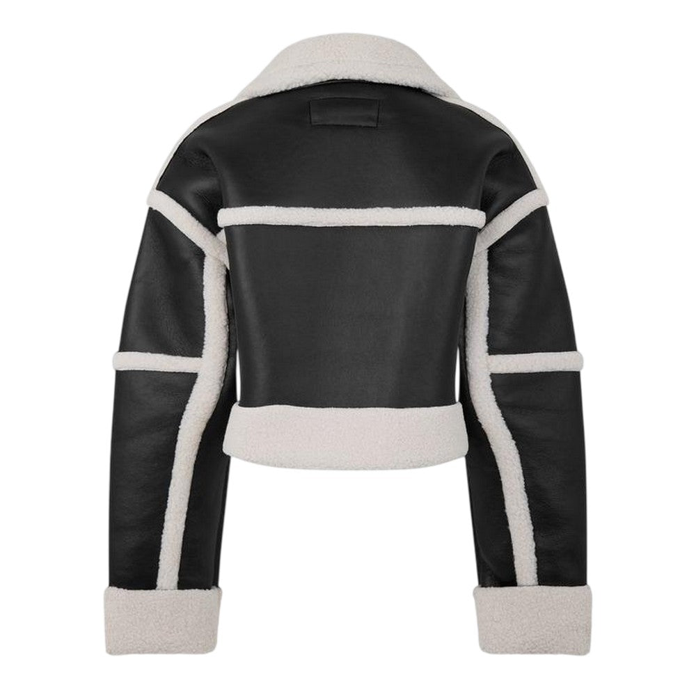 Black - Back - Jack Wills Womens-Ladies Borg Trim Relaxed Fit Jacket