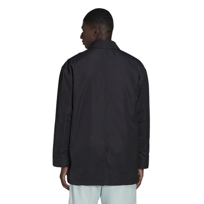 Black - Back - Adidas Mens Adicolor Contempo Recycled Polyester Snap-Front Jacket