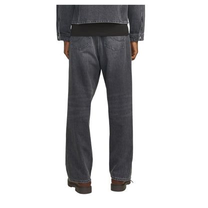 Black Denim - Back - Jack And Jones Mens 592 Cotton Jeans