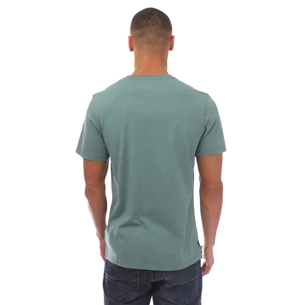 Teal - Back - Timberland Mens Kennebec River Tree Logo T-Shirt