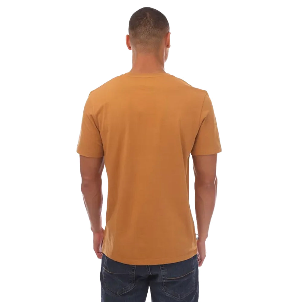 Wheat - Back - Timberland Mens Kennebec River Tree Logo T-Shirt