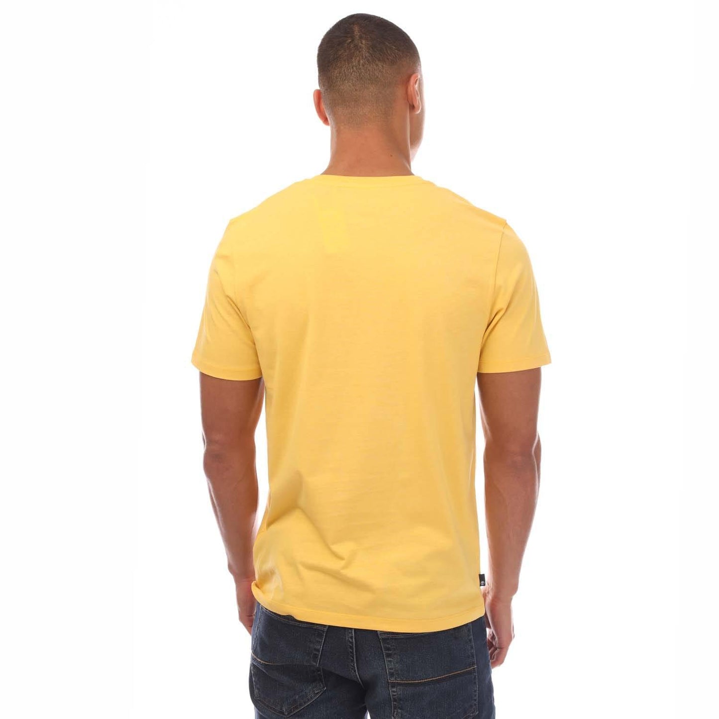 Yellow - Back - Timberland Mens Kennebec River Tree Logo T-Shirt