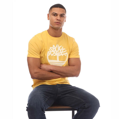 Yellow - Lifestyle - Timberland Mens Kennebec River Tree Logo T-Shirt
