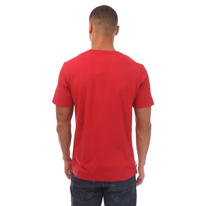 Red - Back - Timberland Mens Kennebec River Tree Logo T-Shirt