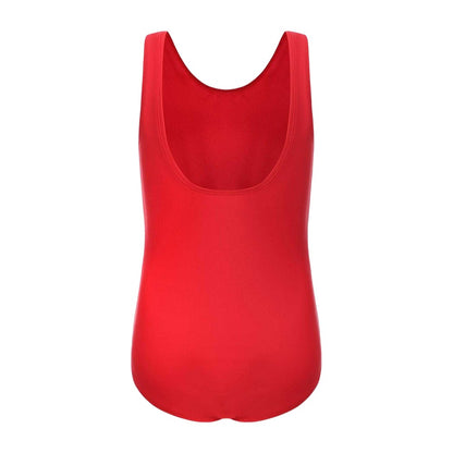 Red - Back - Slazenger Girls Xtra Life One Piece Swimsuit