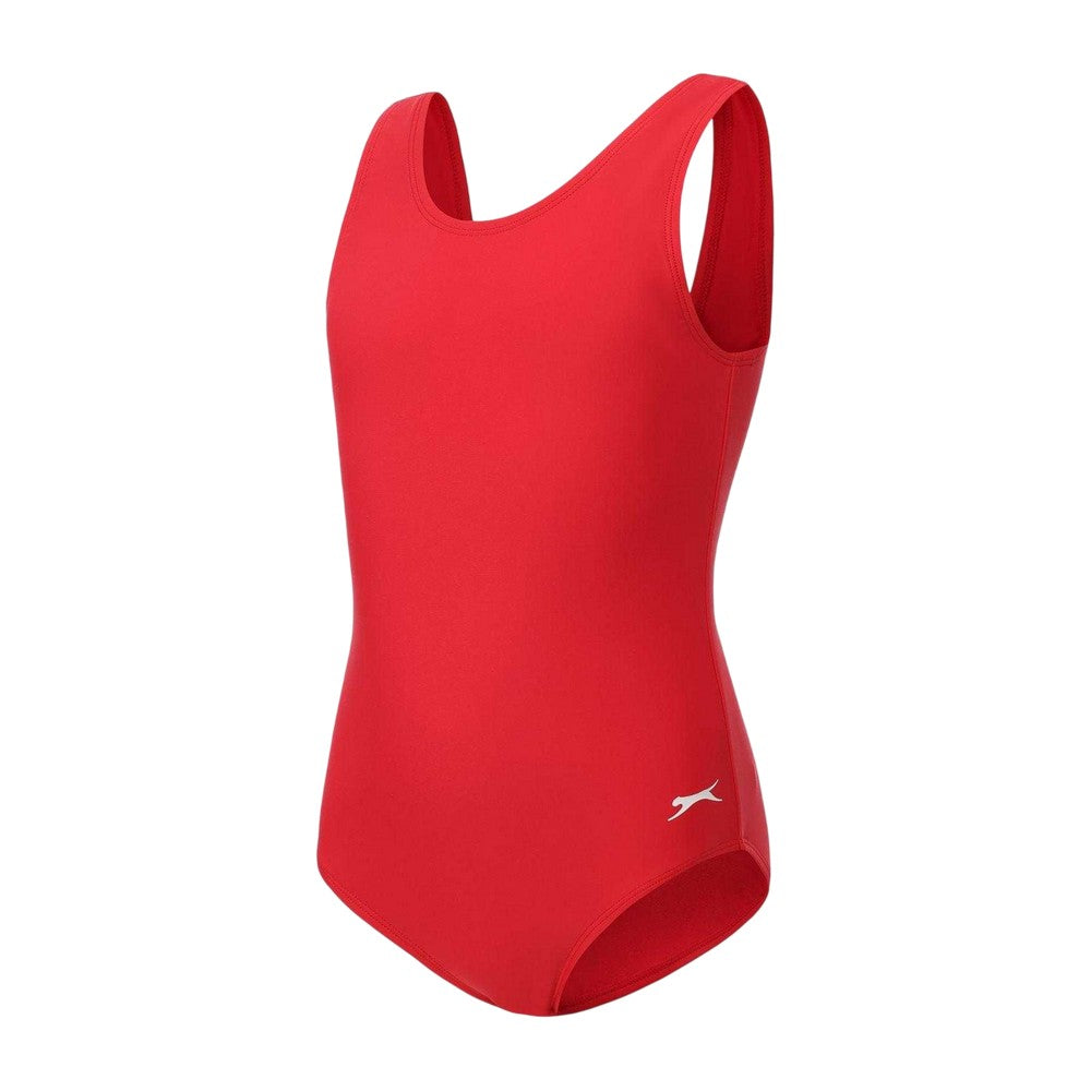 Red - Side - Slazenger Girls Xtra Life One Piece Swimsuit