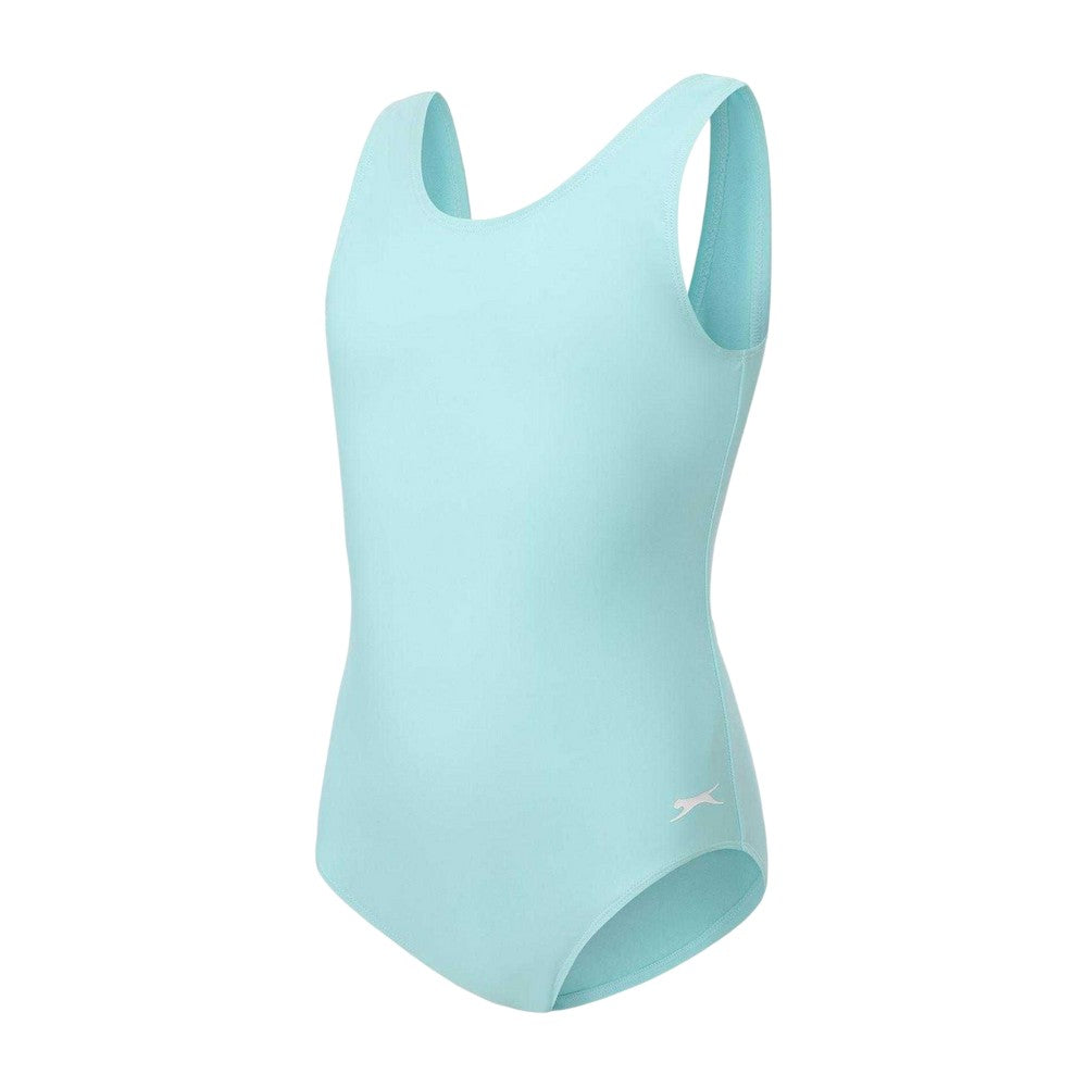 Spearmint - Side - Slazenger Girls Xtra Life One Piece Swimsuit