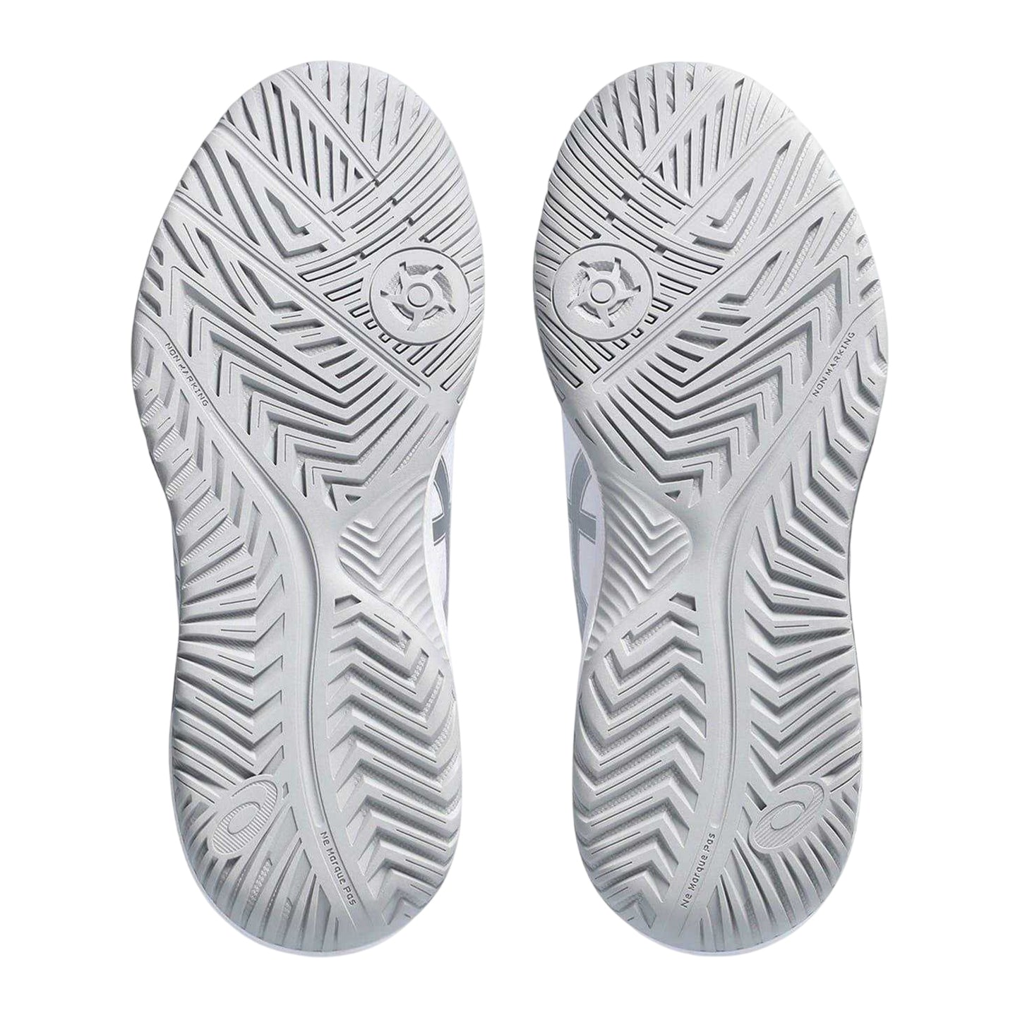 White-Silver - Lifestyle - Asics Womens-Ladies Gel Dedicate 8 Tennis Shoes