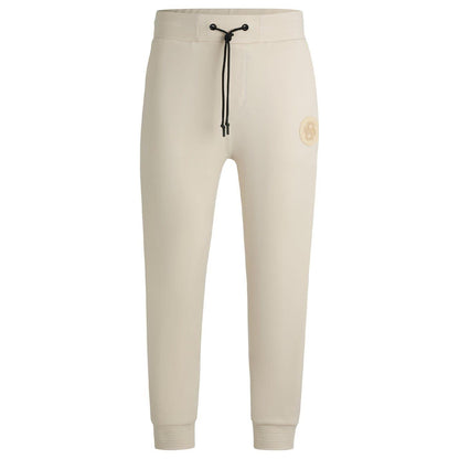White - Front - Boss Mens Hadiko Tracksuit Bottoms