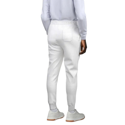 White - Back - Boss Mens SkeDigital Gradient Logo Tracksuit Bottoms