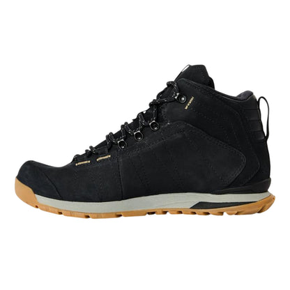 Black - Back - Oboz Womens-Ladies Bozeman Leather Waterproof Hiking Boots