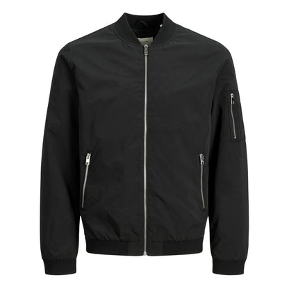Black - Front - Jack And Jones Mens Water Resistant Long-Sleeved Bomber Jacket