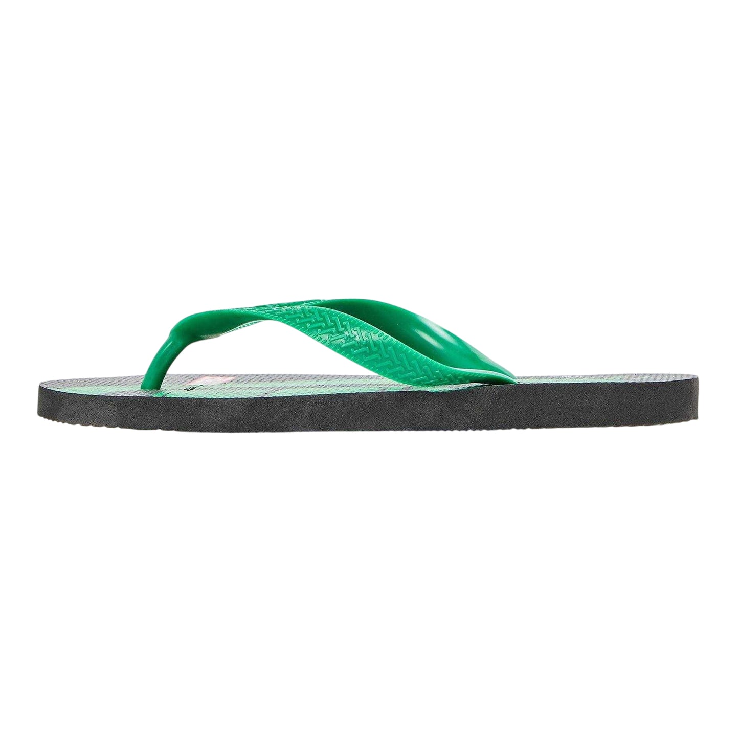Green - Back - Hulk Childrens-Kids Hulk Rubber Flip Flops
