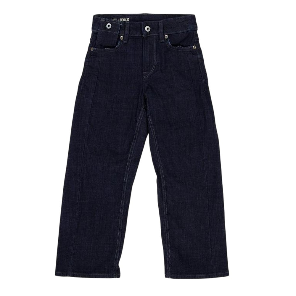 Raw - Front - G-Star Childrens-Kids 3D Relaxed Wide Leg Jeans