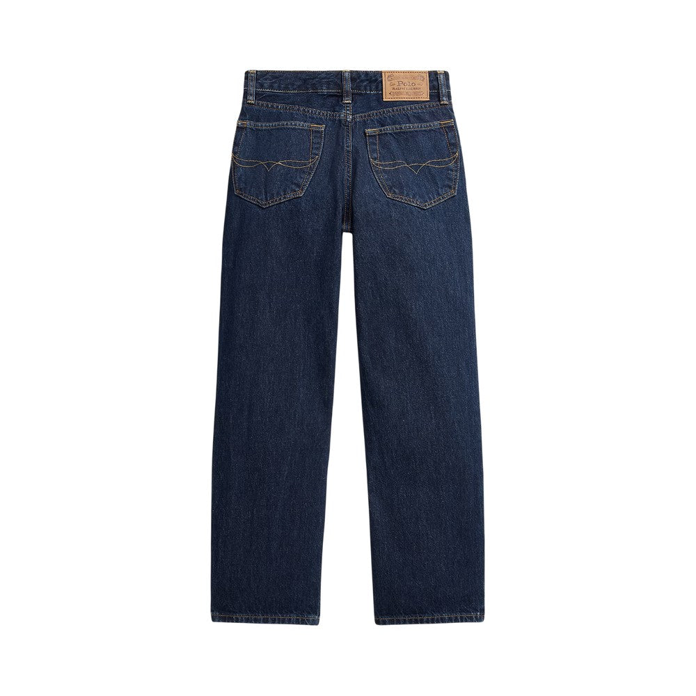 Blue - Back - Ralph Lauren Childrens-Kids 5 Pockets Straight Leg Jeans