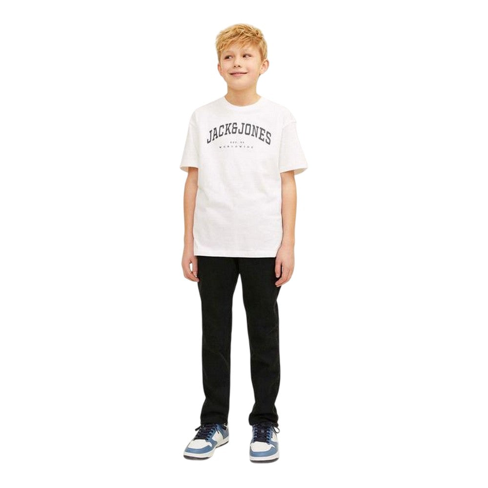 Black Denim - Side - Jack And Jones Boys Denim 5 Pockets Slim Jeans
