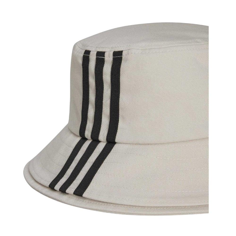 White - Side - Y-3 3 Stripes Cotton Twill Bucket Hat