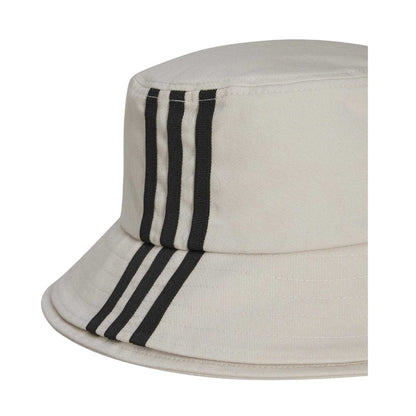White - Side - Y-3 3 Stripes Cotton Twill Bucket Hat