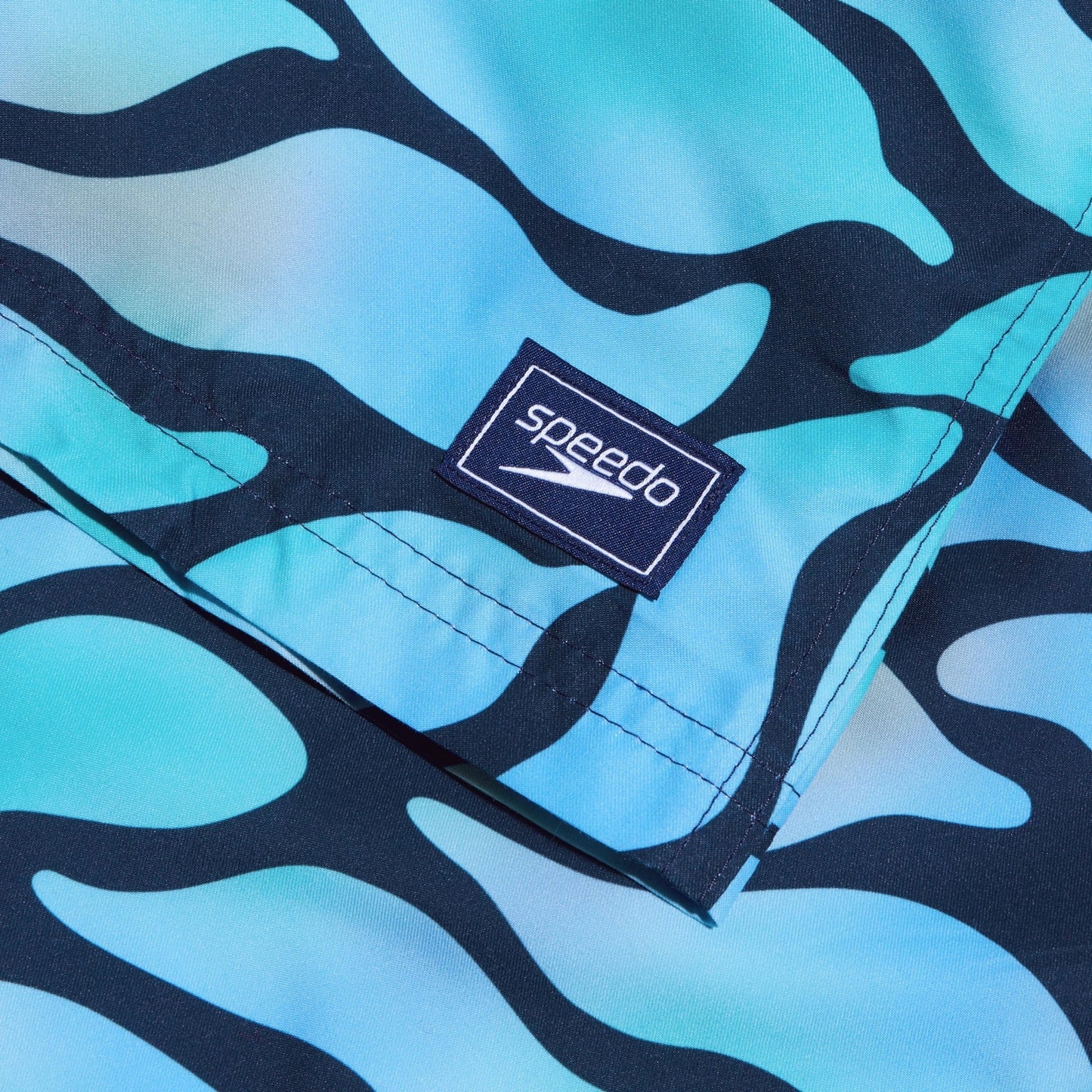 Multicoloured - Back - Speedo Mens Leisure Digital Print Swim Shorts