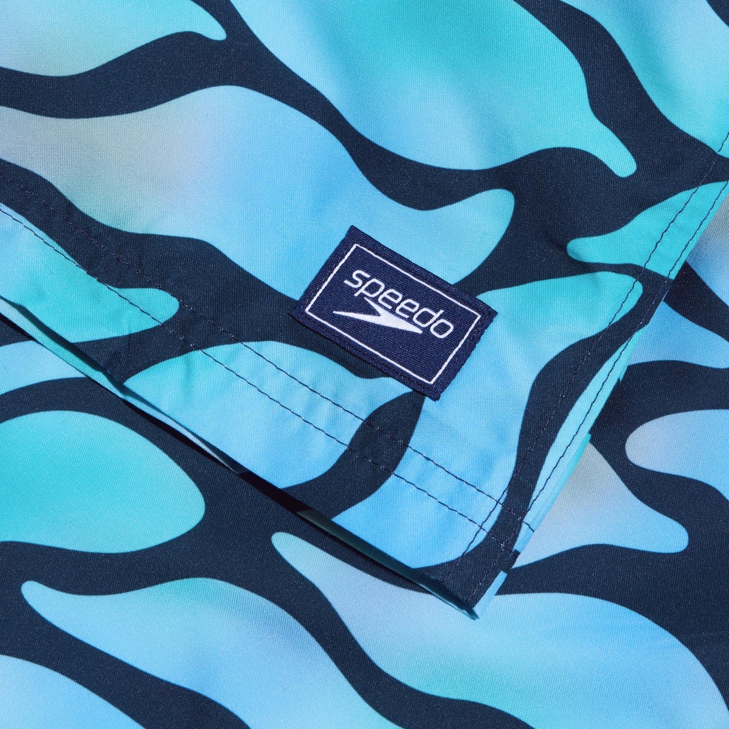 Multicoloured - Back - Speedo Mens Leisure Digital Print Swim Shorts