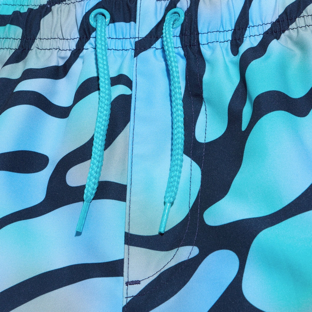 Multicoloured - Side - Speedo Mens Leisure Digital Print Swim Shorts