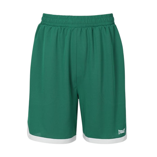 Green-White - Front - Everlast Mens BB100 Logo Basketball Shorts
