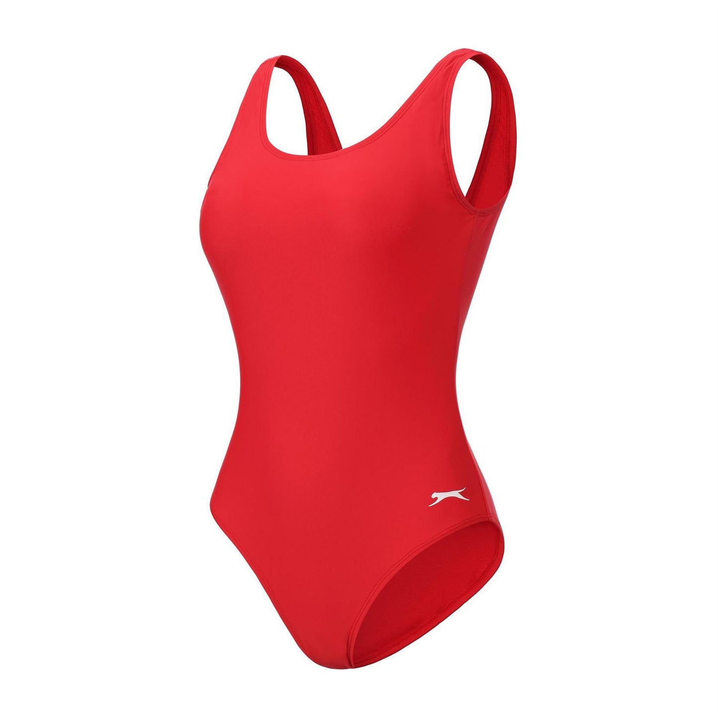 Red - Side - Slazenger Womens-Ladies Xtra Life One Piece Swimsuit