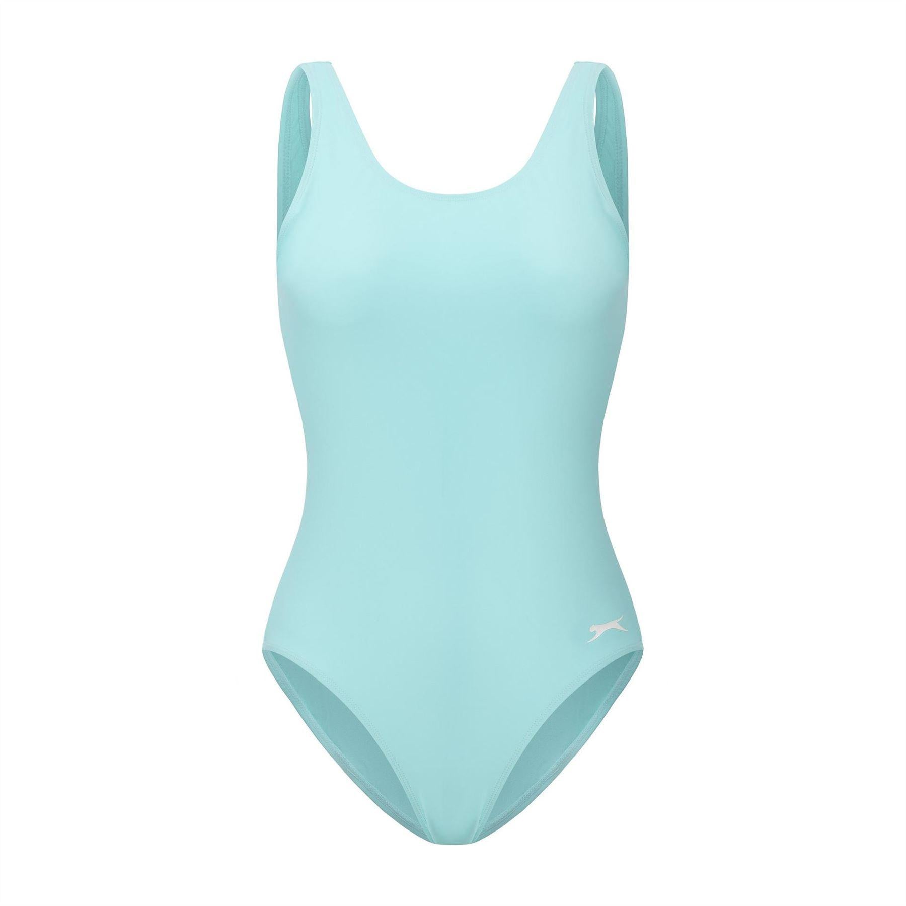 Spearmint - Front - Slazenger Womens-Ladies Xtra Life One Piece Swimsuit