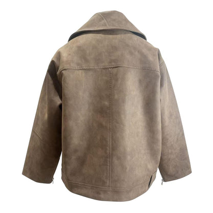 Brown - Back - Kangol Womens-Ladies Pilot Zipped Regular Jacket