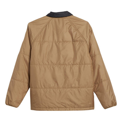 Brown - Back - Adidas Mens Relaxed Fit Coach Jacket