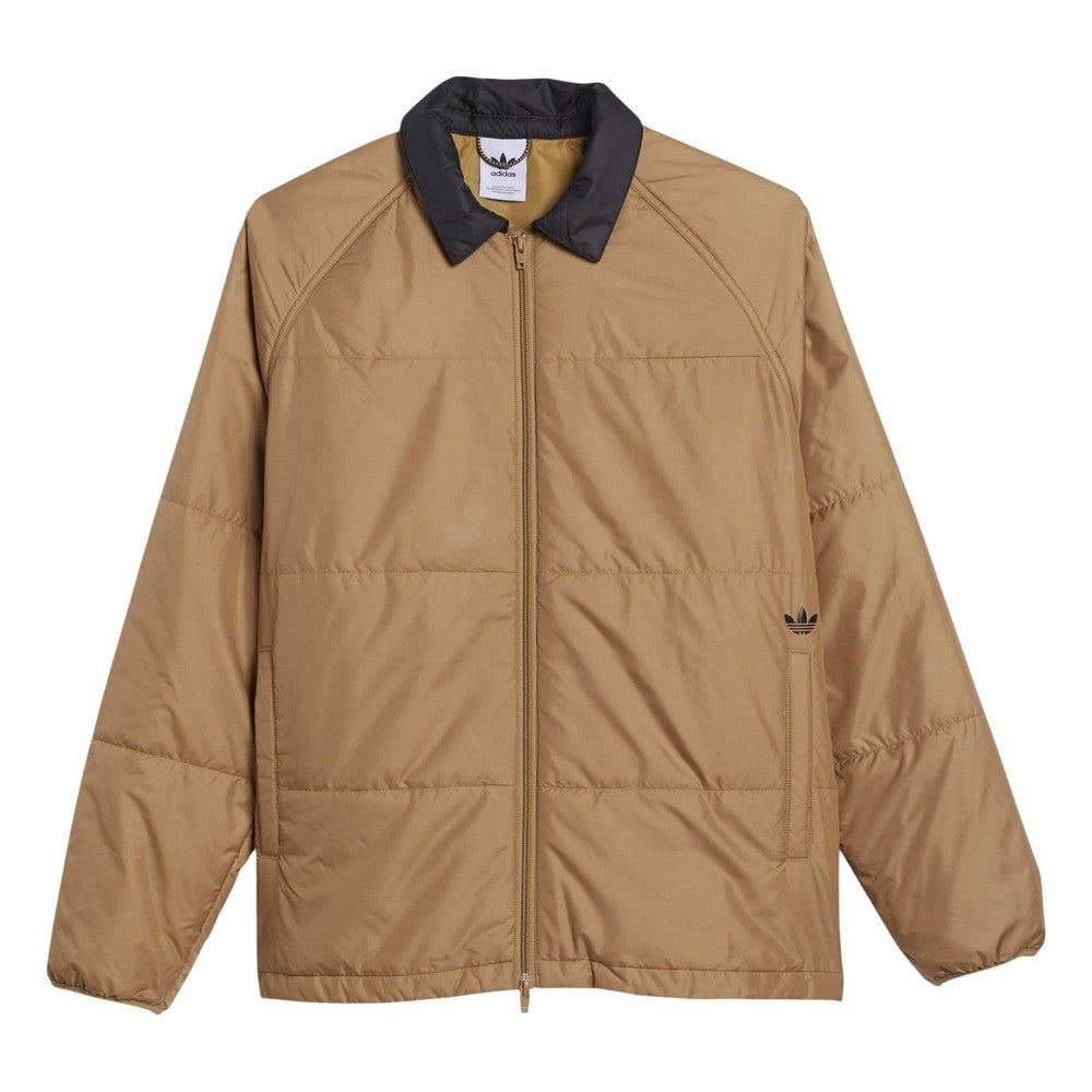 Brown - Front - Adidas Mens Relaxed Fit Coach Jacket