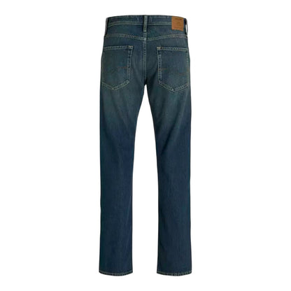 Blue Denim - Back - Jack And Jones Mens Straight Jeans