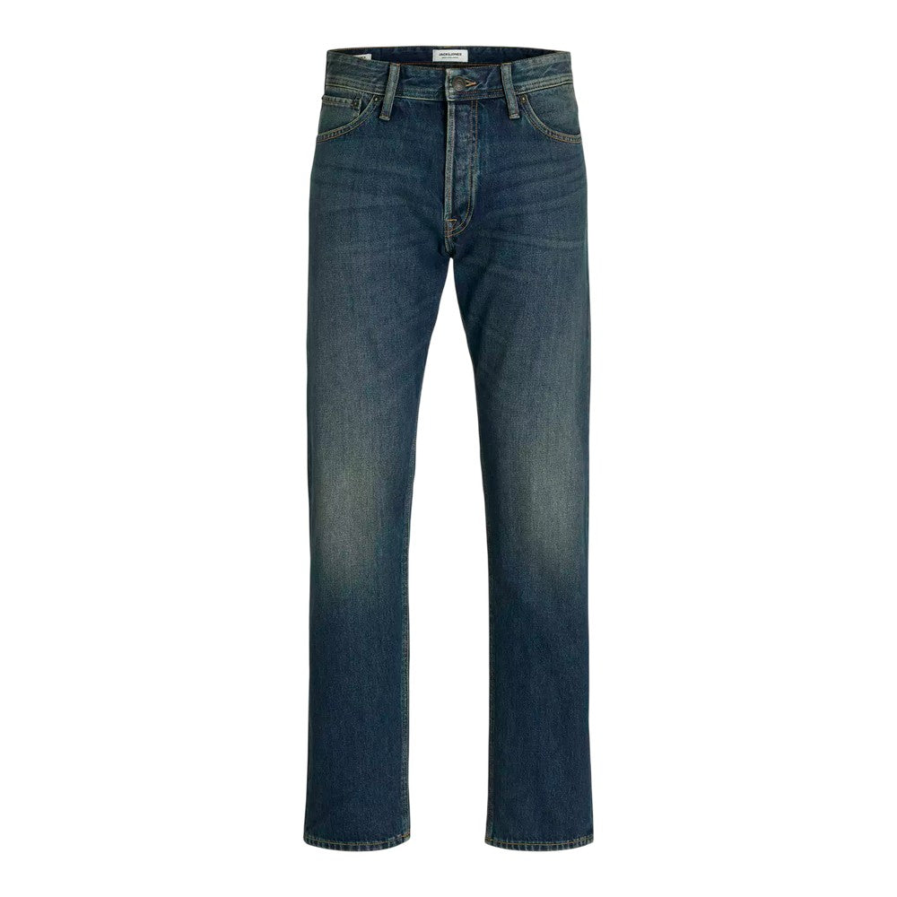 Blue Denim - Front - Jack And Jones Mens Straight Jeans