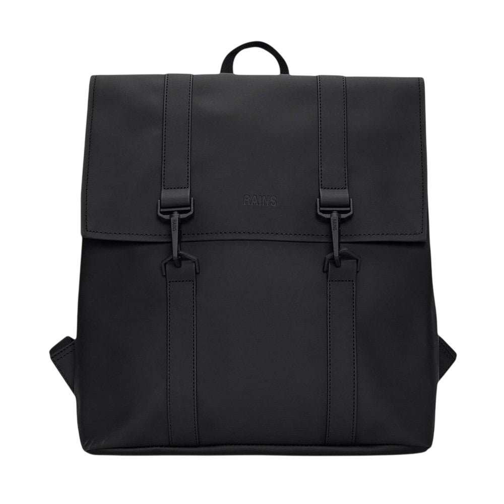 Black - Front - Rains Msn Mini Backpack