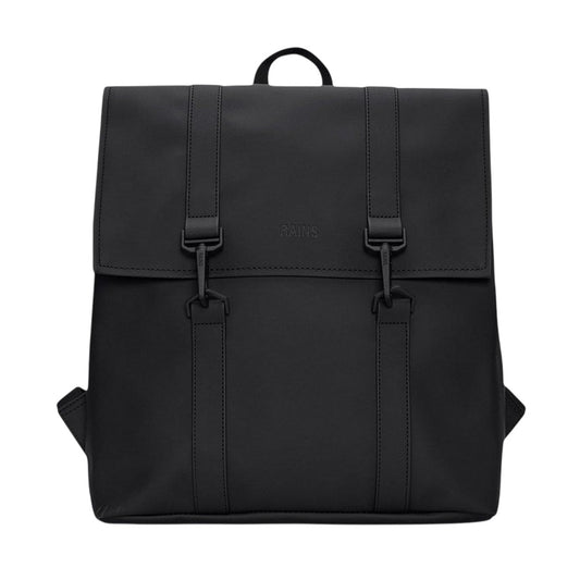 Black - Front - Rains Msn Mini Backpack