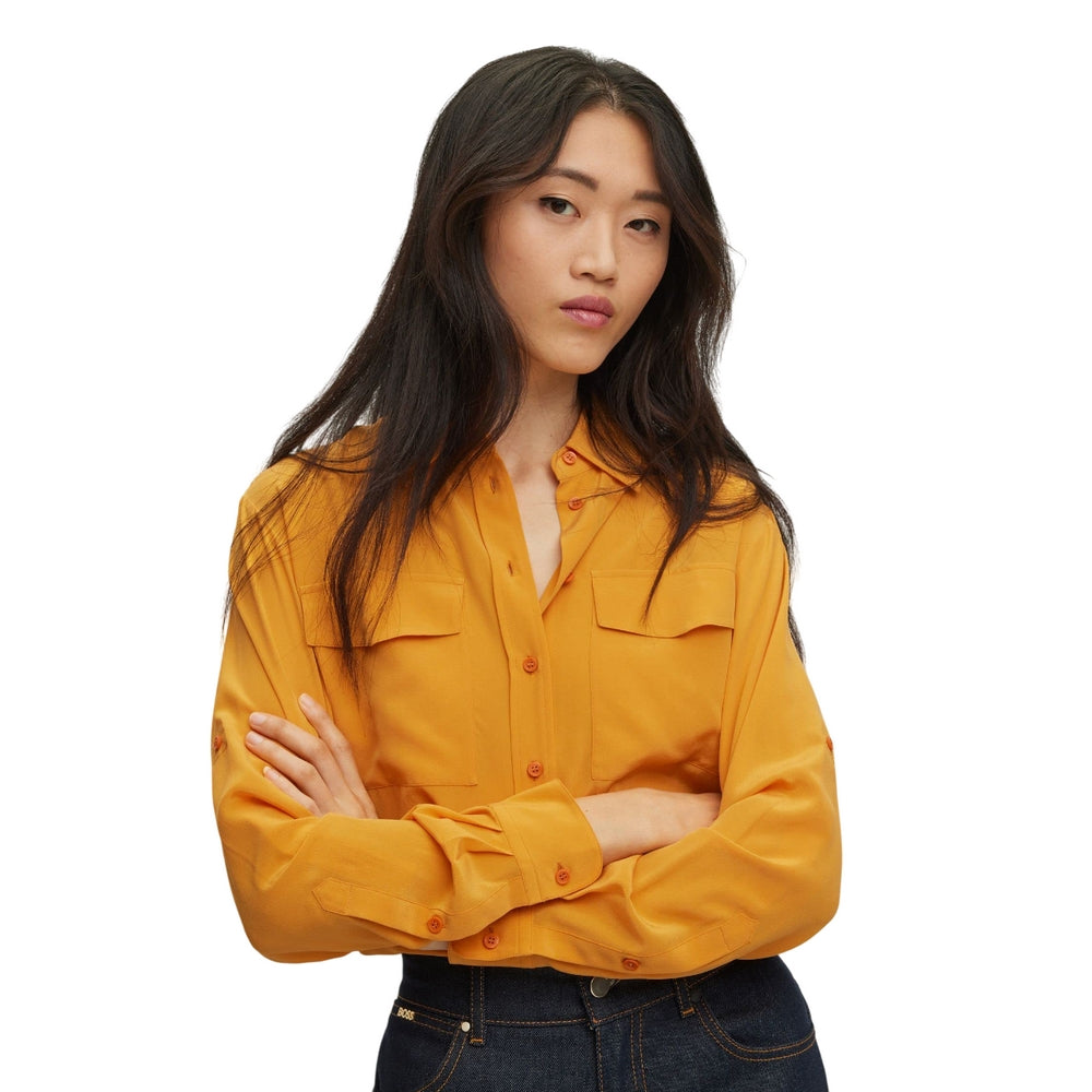 Yellow - Lifestyle - Hugo Boss Womens-Ladies Blouse