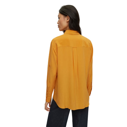 Yellow - Back - Hugo Boss Womens-Ladies Blouse