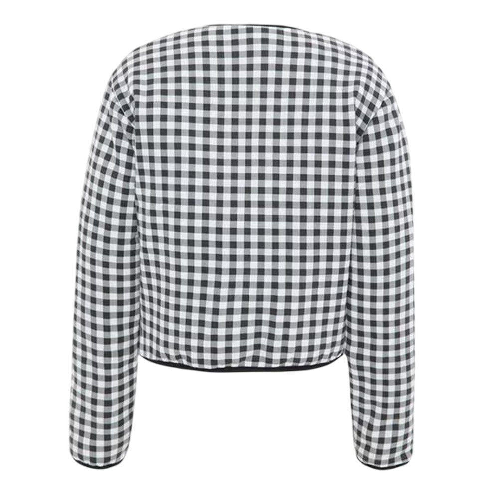 Monochrome - Back - I Saw It First Womens-Ladies Gingham Jacket