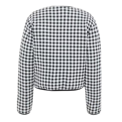 Monochrome - Back - I Saw It First Womens-Ladies Gingham Jacket