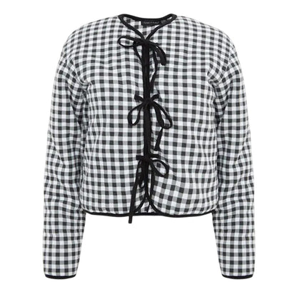 Monochrome - Front - I Saw It First Womens-Ladies Gingham Jacket