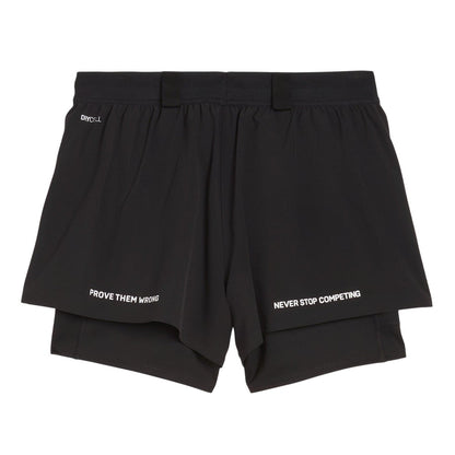 Puma Black - Back - Puma Mens Hyrox Performance 2 in 1 Running Shorts