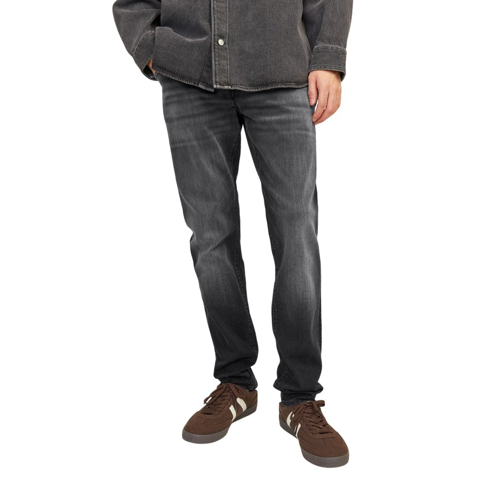 Black Denim - Side - Jack And Jones Mens Glenn Slim Jeans