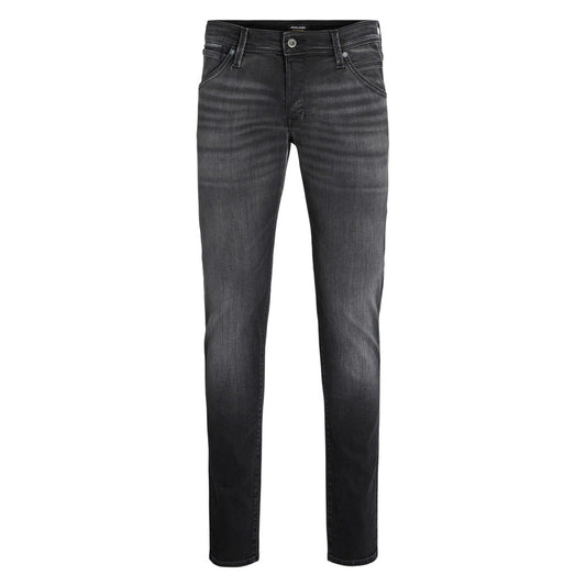 Black Denim - Front - Jack And Jones Mens Glenn Slim Jeans